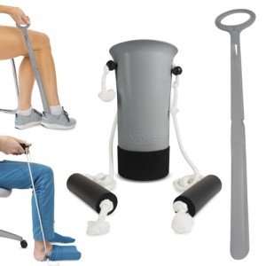 Vive Sock Aid and Shoe Horn Kit - Adjustable Reach