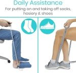 Vive Sock Aid and Shoe Horn Kit - Adjustable Reach