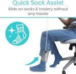 Vive Sock Aid and Shoe Horn Kit - Adjustable Reach