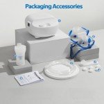 Nebulizer Machine for Adults Kids, Deluxe Breathing Treatment Machine Asthma Nebulizador, Included Masks, Tubing and Mouthpiece Accessories Replacement Kit, White