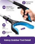 Kekoy 91cm Aluminum Grabber Tool for Seniors