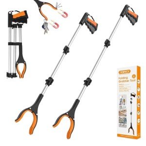 Extra Long 2-Pack Grabber Reacher Tools for Seniors