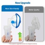 Nebulizer Machine for Adults Kids, Deluxe Breathing Treatment Machine Asthma Nebulizador, Included Masks, Tubing and Mouthpiece Accessories Replacement Kit, White