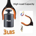 32" Foldable Grabber Tool with Magnetic Tip - 3-Pack