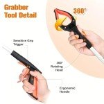 Foldable 32-Inch Grabber Reacher Tool - 2 Pack