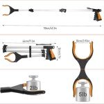 2 Pack Extra Long 43 Inch Grabber Tools