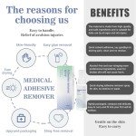 No-Sting Adhesive Remover Spray - Adhesive Remover for Skin - Medical Adhesive Remover for Ostomy,Kinesiology Tape and Bandage,1oz