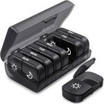 AUVON XL Weekly Pill Organizer - 7 Days, Easy Fill