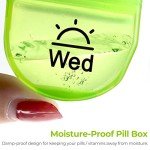 AUVON Portable Daily Pill Organizer - Weekly AM/PM