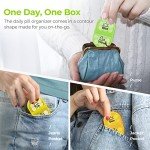 AUVON Portable Daily Pill Organizer - Weekly AM/PM