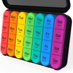 Daviky 7-Day Pill Organizer for Daily Medicine