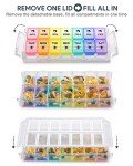 Large 7-Day Pill Organizer for AM/PM Use