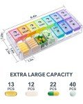 Large 7-Day Pill Organizer for AM/PM Use