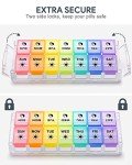 Large 7-Day Pill Organizer for AM/PM Use