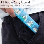 Daviky 7-Day Pill Organizer for Daily Medicine