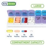 Ezy Dose Large Weekly AM/PM Pill Planner
