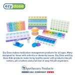 EZY DOSE 7-Day Pill Organizer with Easy Push Buttons