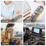 BBKON Travel Pill Organizer with 260 Labels