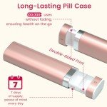 Cute 7-Day Pill Organizer for Travel and Gym