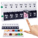 Shintop 7-Day AM/PM Pill Organizer Box