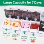 Shintop 7-Day AM/PM Pill Organizer Box