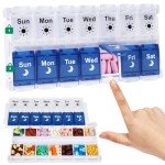 Weekly Pill Organizer for AM/PM Meds – 7 Days