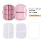 Travel Pill Organizer - 3 Pack, 8 Compartments