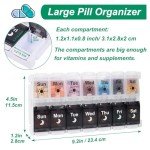 Shintop 7-Day AM/PM Pill Organizer Box