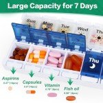 Weekly Pill Organizer for AM/PM Meds – 7 Days