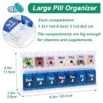 Weekly Pill Organizer for AM/PM Meds – 7 Days
