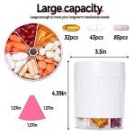Extra Large Moisture-Proof Pill Organizer with Compartments