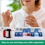 Weekly Pill Organizer for AM/PM Meds – 7 Days