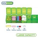 Ezy Dose Weekly Pill Organizer and Vitamin Planner