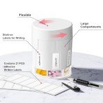 Extra Large Moisture-Proof Pill Organizer with Compartments