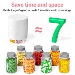 Extra Large Moisture-Proof Pill Organizer with Compartments
