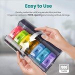 SUKUOS 7-Day Pill Organizer with 2 Compartments