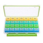 Moisture-Proof 4-Week Pill Organizer for Travel