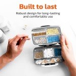 BEXEEN Large Airtight Pill Organizer - 8 Compartments
