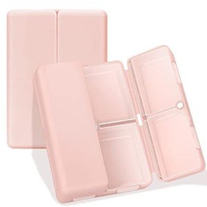 FYY Portable Weekly Pill Organizer with 7 Compartments