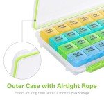 Moisture-Proof 4-Week Pill Organizer for Travel