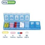 Weekly Pill Organizer with Locking Compartments