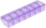 Weekly Pill Organizer with Locking Compartments