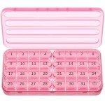 Zoksi 30-Day Pill Organizer for Medication and Vitamins
