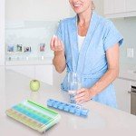 Moisture-Proof 4-Week Pill Organizer for Travel