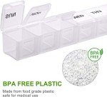 Large Weekly Pill Organizer for Vitamins and Supplements