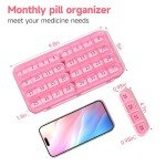 Zoksi 30-Day Pill Organizer for Medication and Vitamins