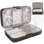 FYY Weekly Pill Organizer - 8 Compartment Travel Case