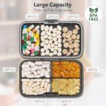 FYY Weekly Pill Organizer - 8 Compartment Travel Case