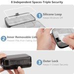 FYY Weekly Pill Organizer - 8 Compartment Travel Case