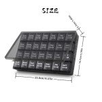 28-Day Weekly Pill Organizer with Dust-Proof Case